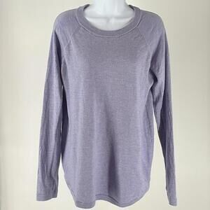Lululemon Lavender Long Sleeve Top 100% Merino Wool